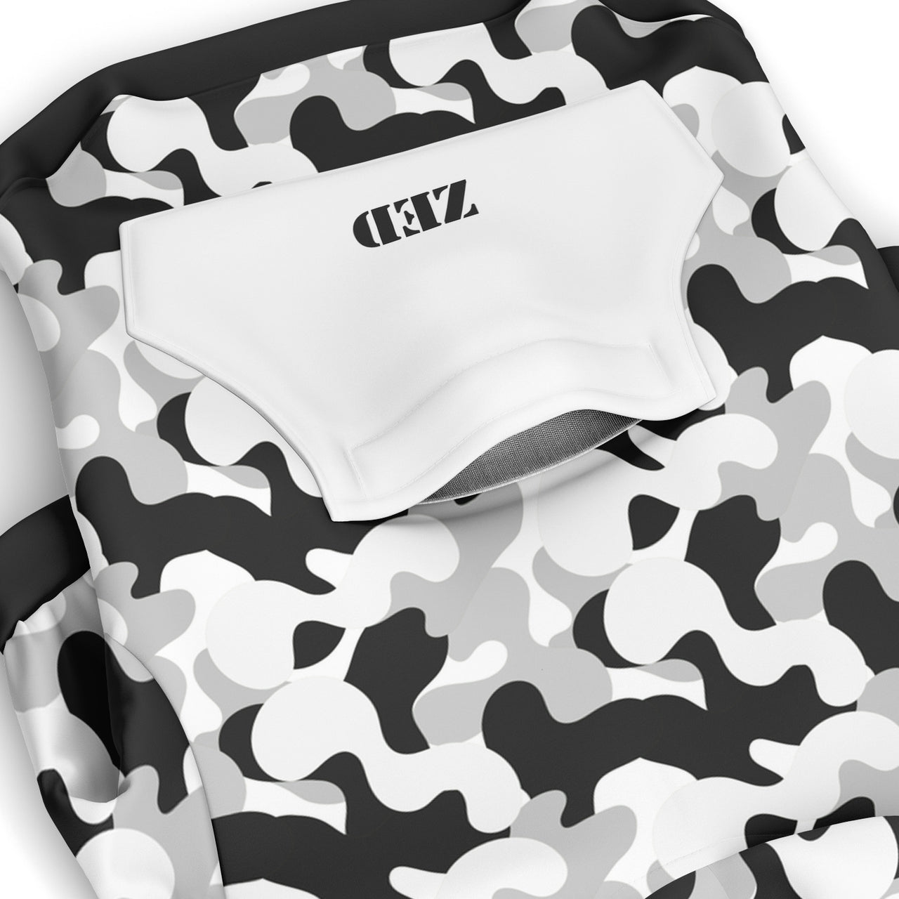 Zed Black and White Camo Dog Hoodie copy copy