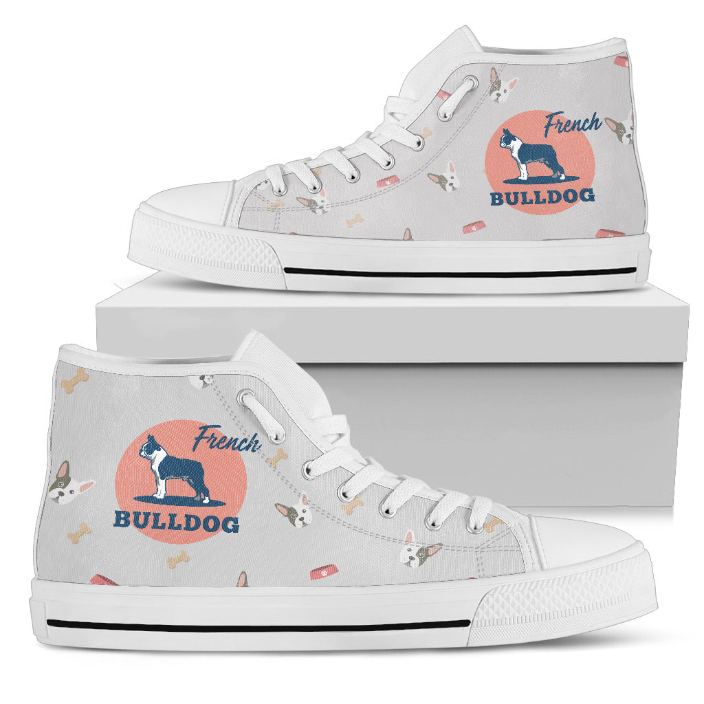 French Bulldog Lover Women's High Top Shoes