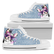 French Bulldog Graphic High Top Sneaker Shoes