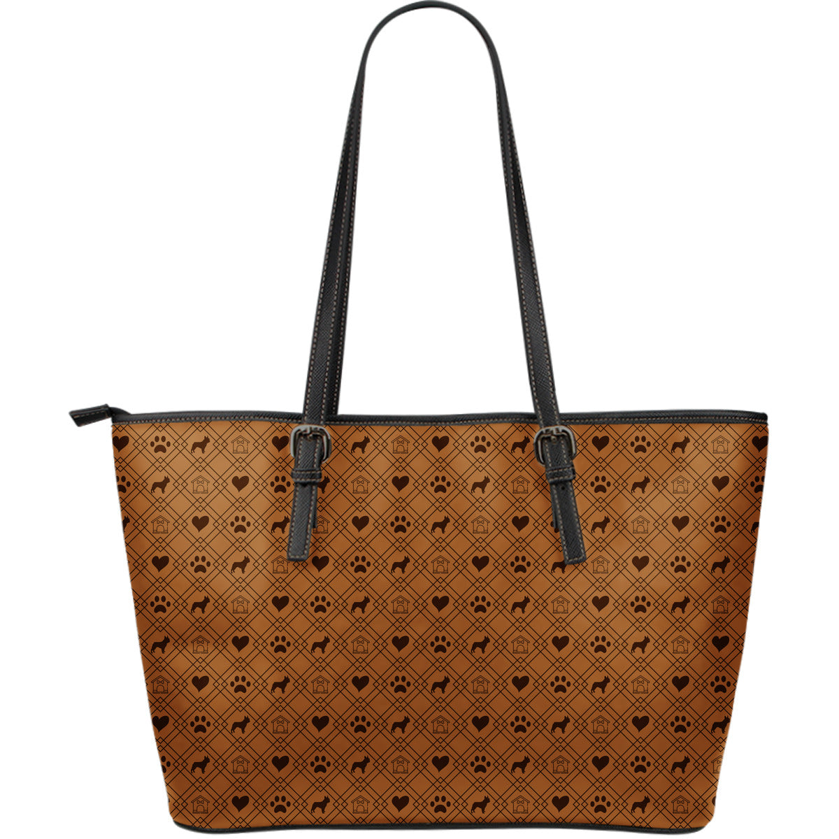 French Bulldog Lover's Vegan Leather Tote