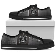 French Bulldog Black Logo Mens Lowtop Shoes