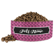 personalized girl dog dish