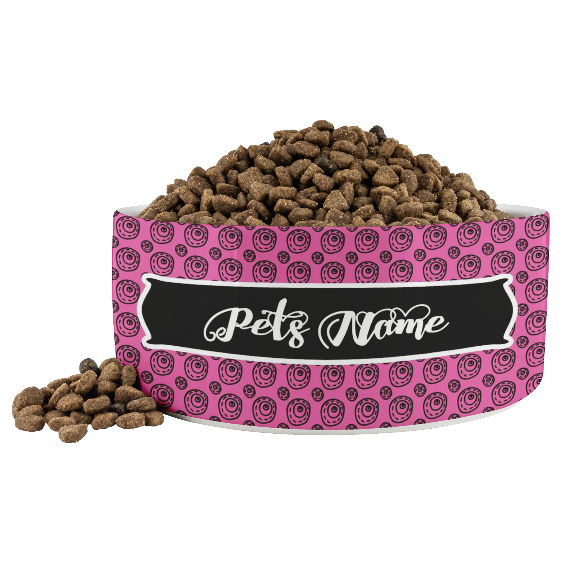 personalized girl dog dish