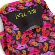 Personalized dog hoodie with pockert colorful kisses