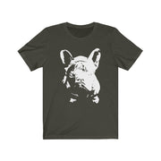 french bulldog graphic tee olive