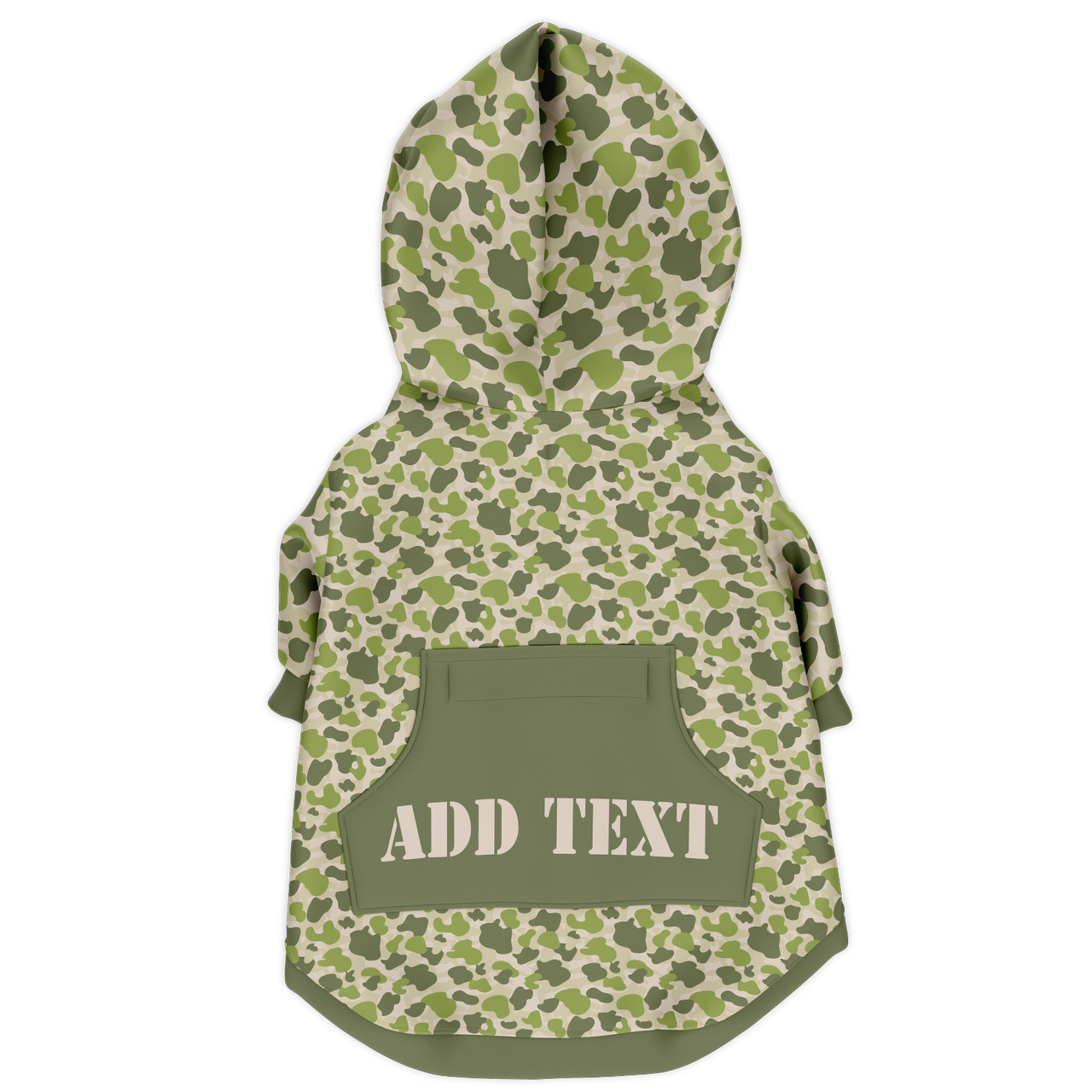 personalized camo dog hoodie