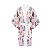 ladies kimono robe french bulldogs graphics