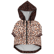 personalized dog hoodie leopard print