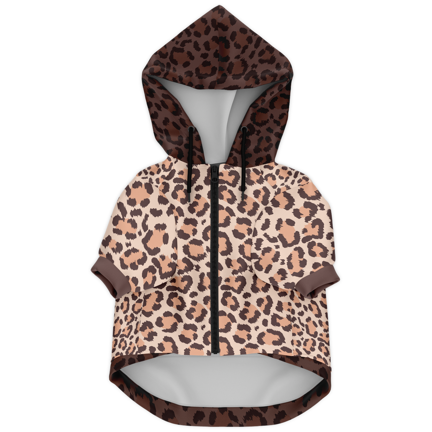 personalized dog hoodie leopard print