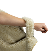 hooded blanket sherpa wrist holder