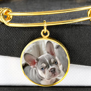 french bulldog photo bracelet personalized gift box