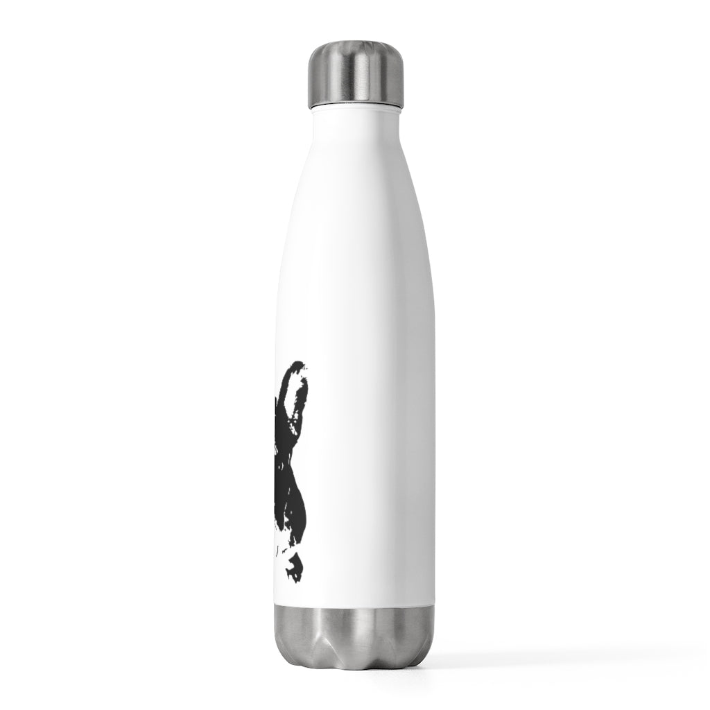 frenchie water bottle side view