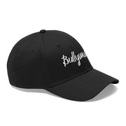 bullymama black embroidered cap side view