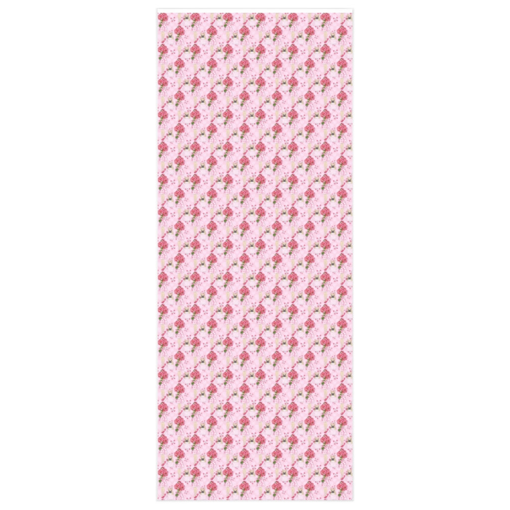 French Bulldog Pink Gift Box Wrapping Paper