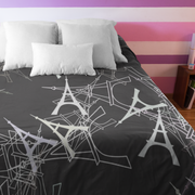 eiffel towers queen duvet cover