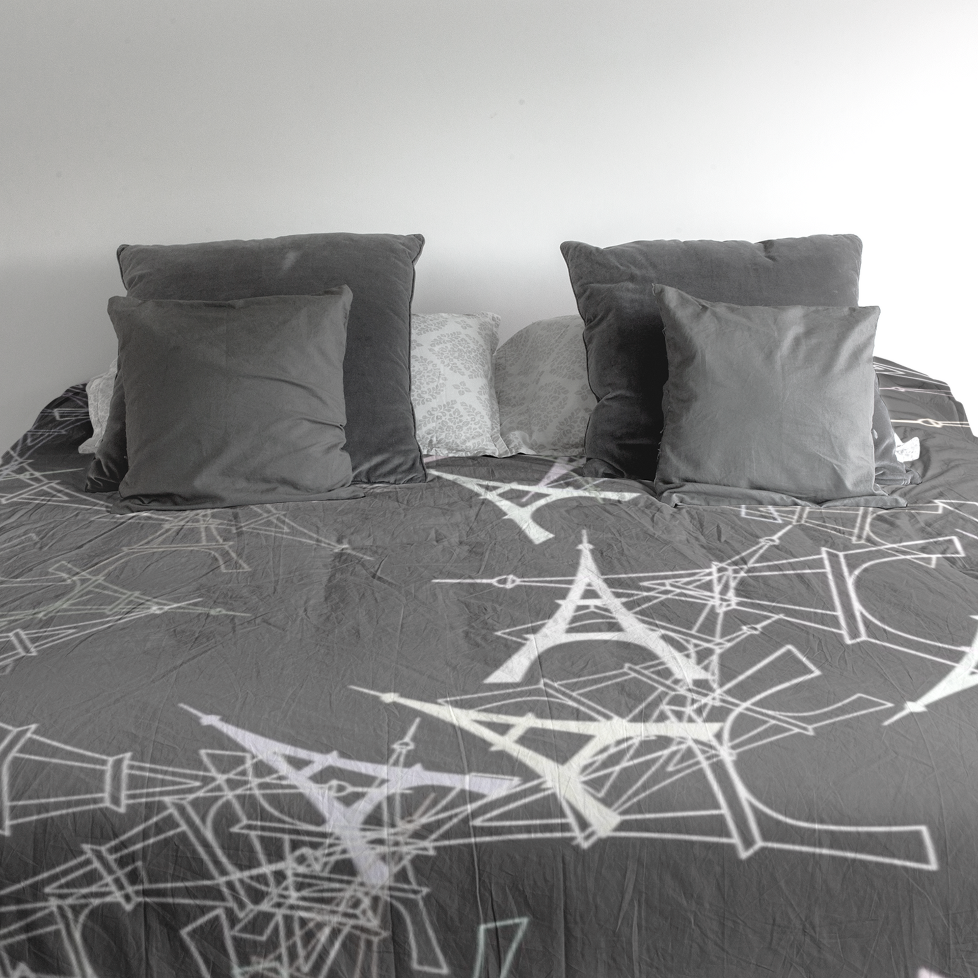 duvet cover eiffel tower art