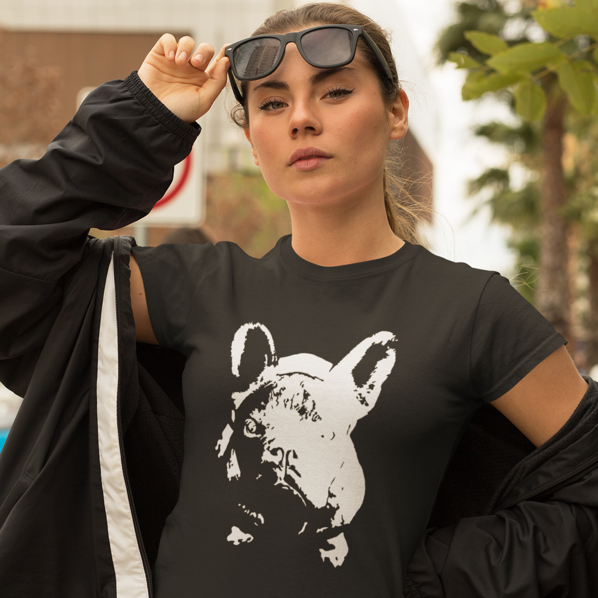 french bulldog graphic tee