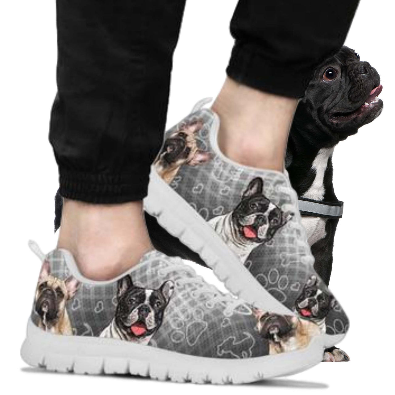 Men's French Bulldog Sneakers