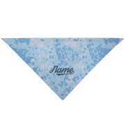 personalized blue camo dog bandana