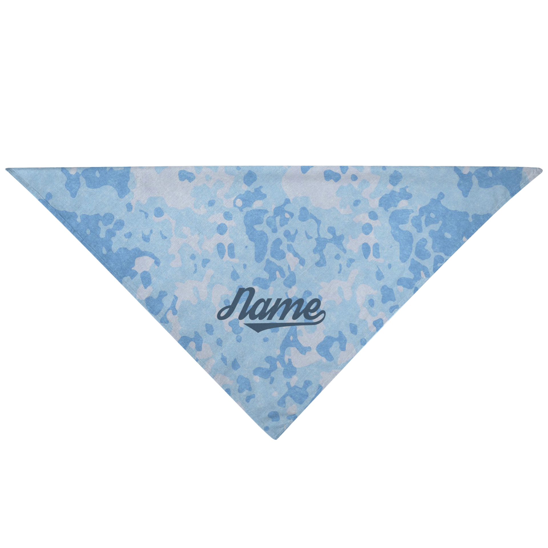 personalized blue camo dog bandana