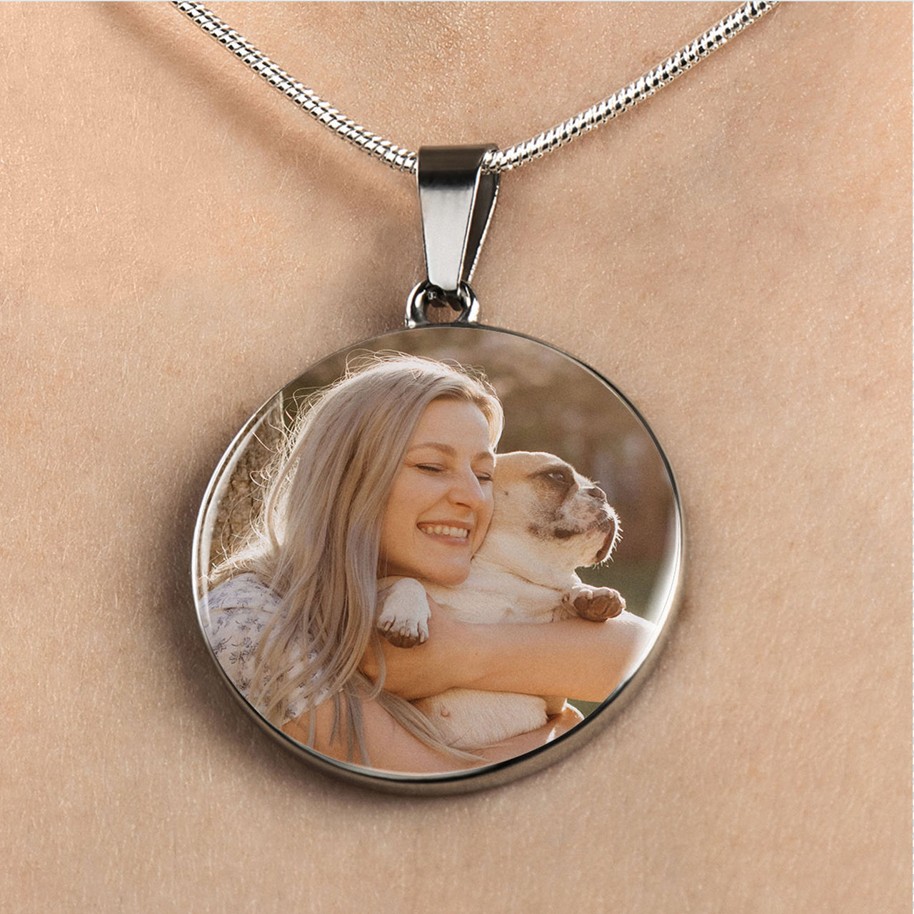 Personalized Circle Pendant Necklace