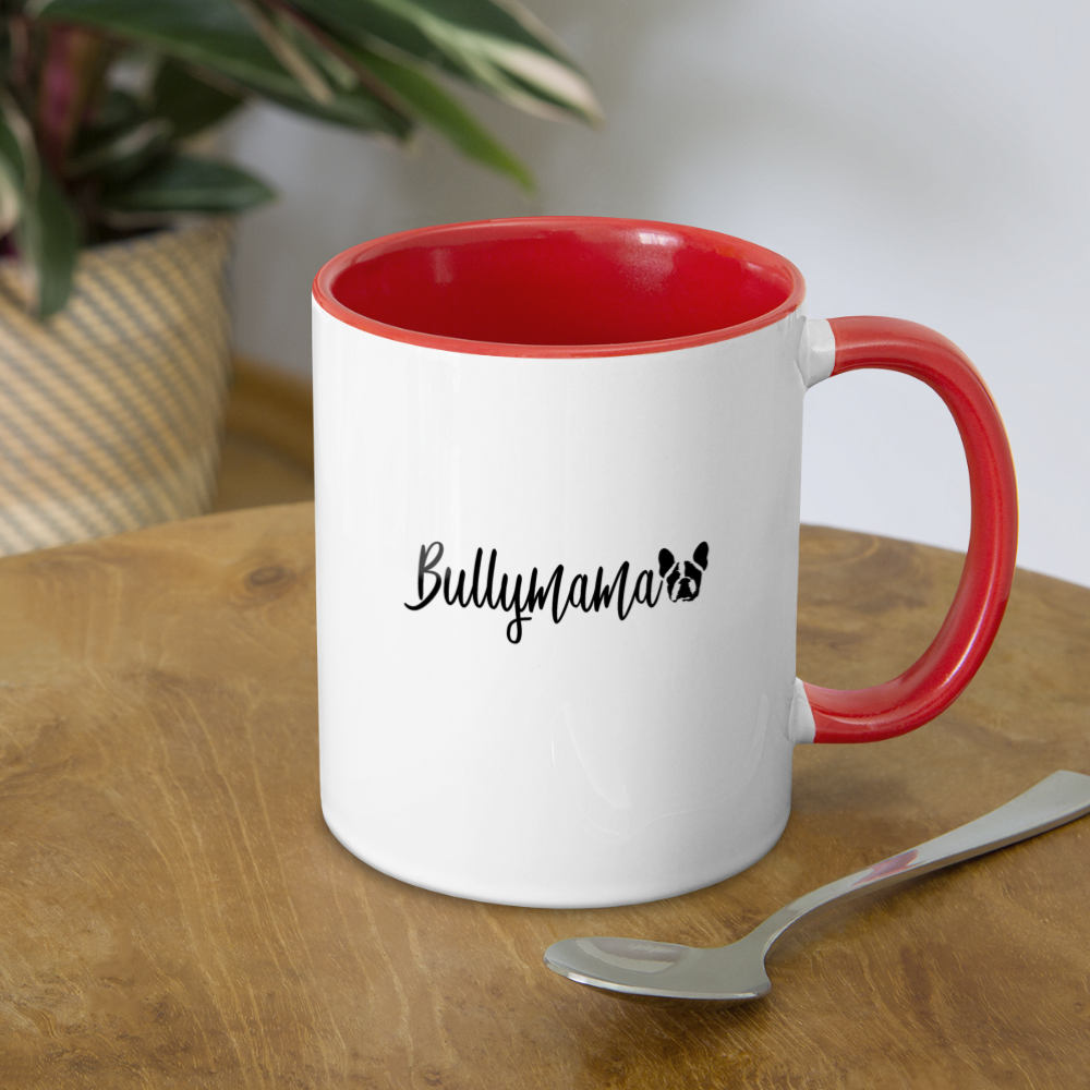 Bullymama Coffee Mug - white/red